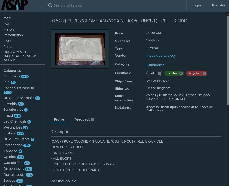 Market Screenshot