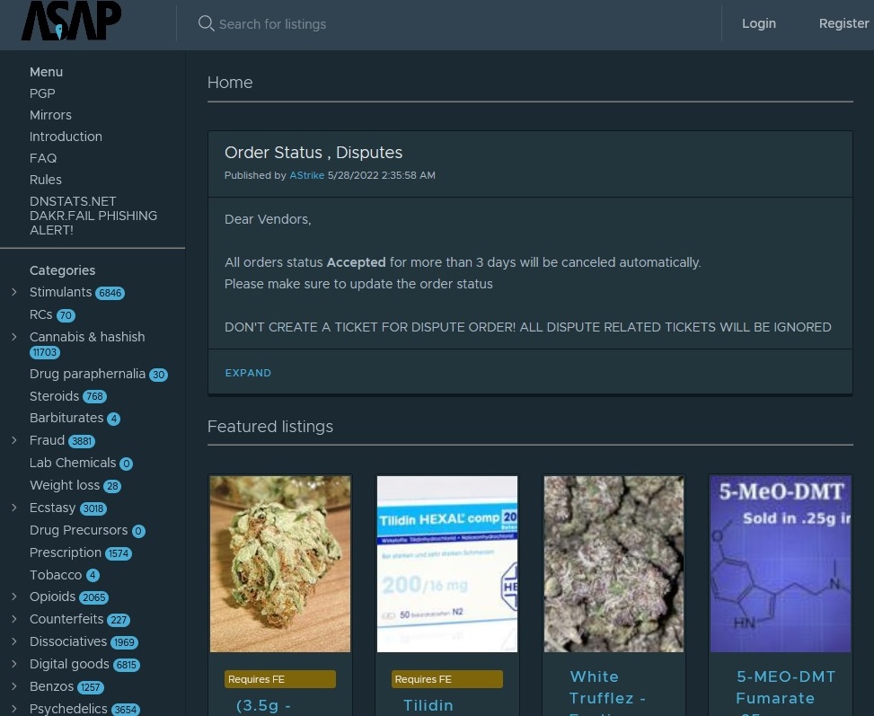 Market Screenshot